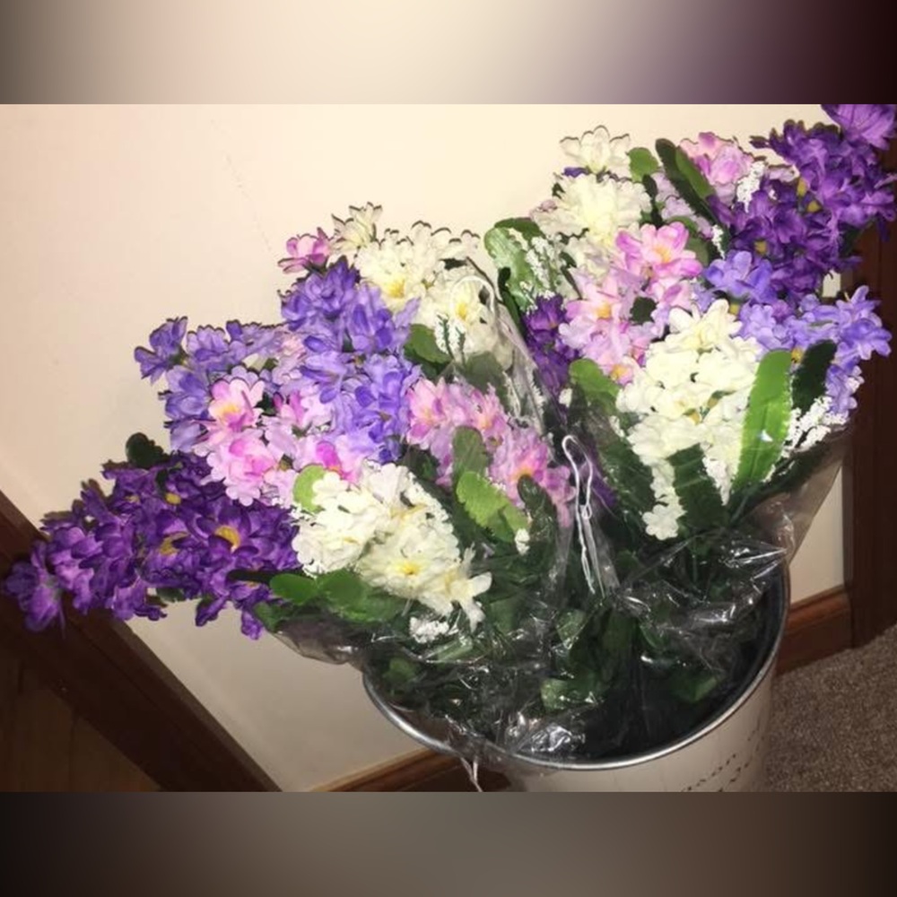 Purple and White Floral Arrangement